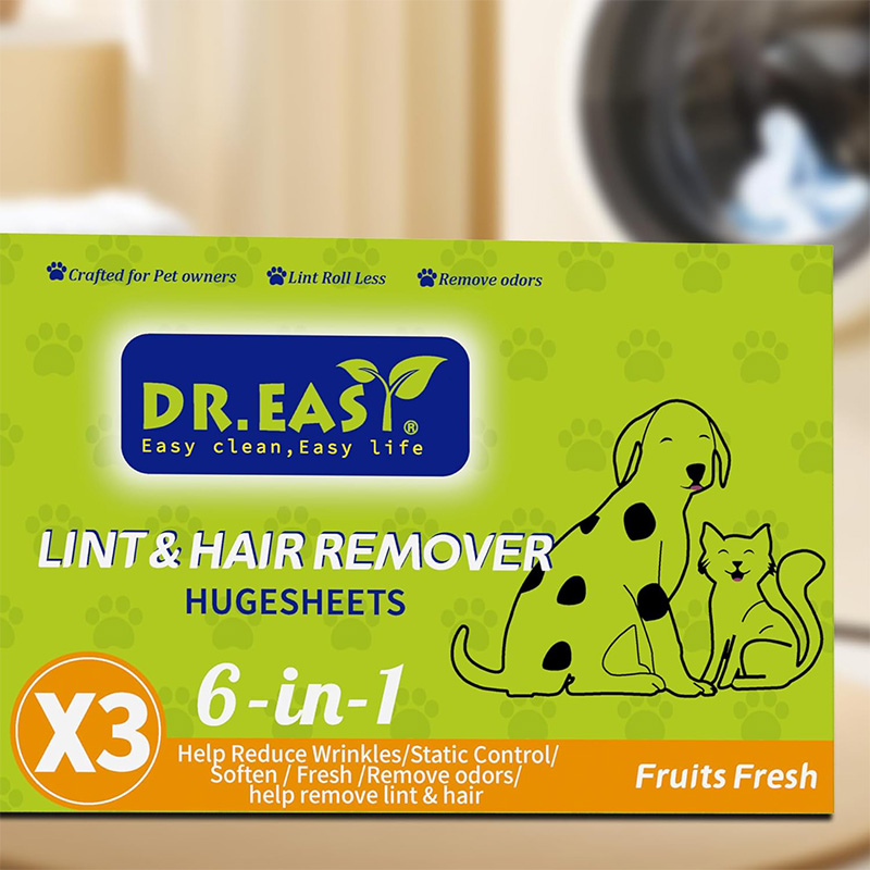 Lint and Pet Hair Dryer Sheets