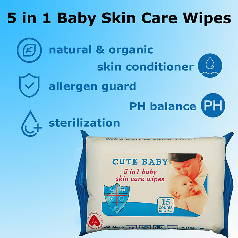 Natural Non Irritating Gentle Baby Wipes