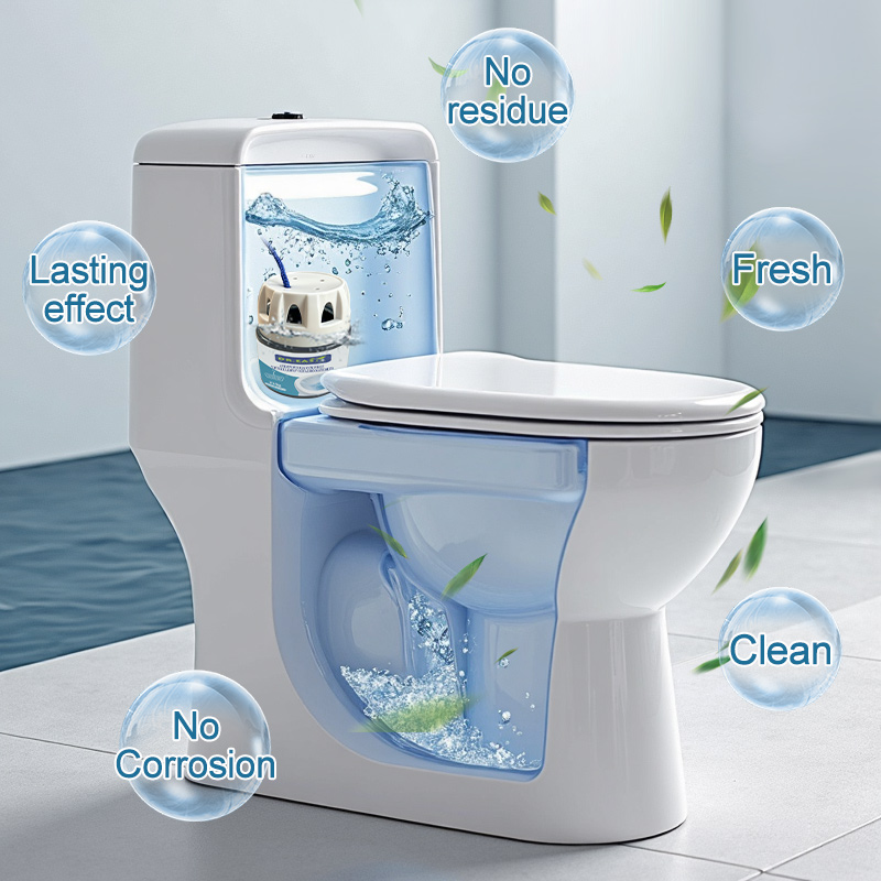 sustained release toilet cleaner
