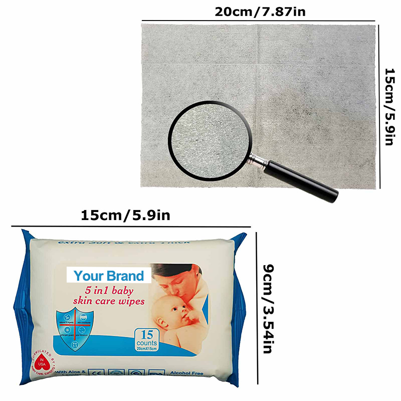 Natural Non Irritating Gentle Baby Wipes